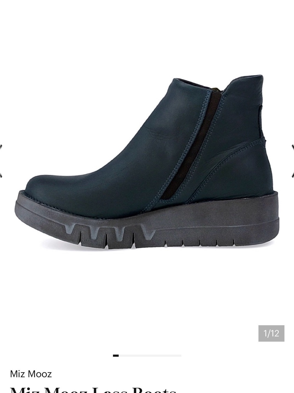 Miz Mooz Women’s Dark Blue Lass Ankle Boot